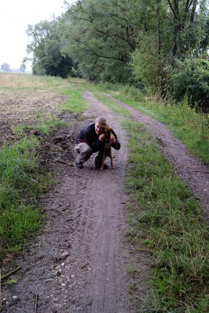Feld-Spaziergang ohne Leine